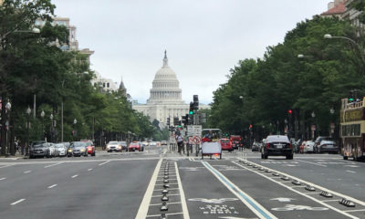 Vista del edificio del Capitolio en la ciudad estadounidense de Washington DC,