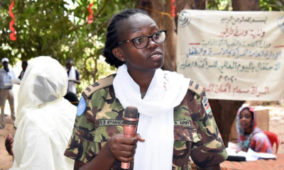 La mayor Steplyne Buyaki Nyaboga, de Kenia, galardonada el 27 de mayo como Defensora Militar de Género del Año de las Naciones Unidas 2020. Foto: ONU